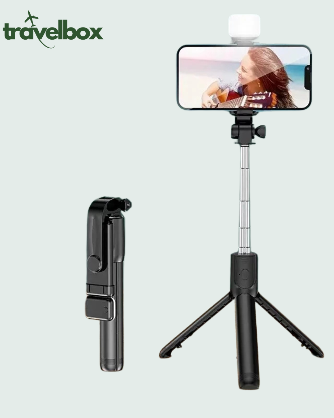 Palo de Selfie Extensible con Control Remoto