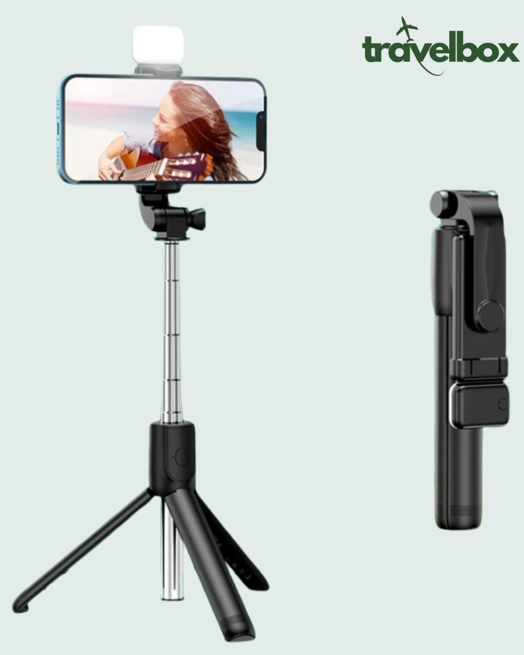 Palo de Selfie Extensible con Control Remoto